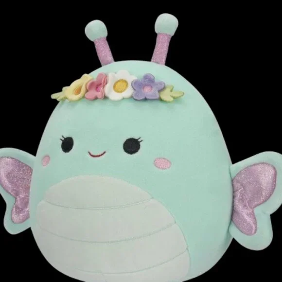 Squishmallows 12 inch Reina Butterfly with Flower Headband